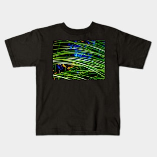 Blue Water and Green Leaves Kids T-Shirt